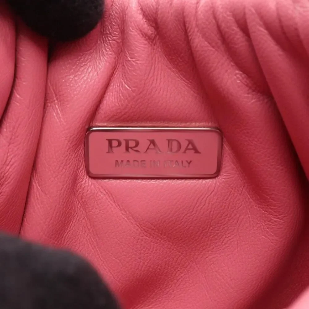 Prada Padded Handbag Leather Pink - Picture 4 of 6